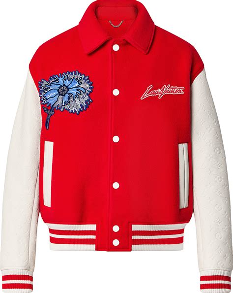 red louis vuitton varsity jacket